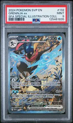 2024 POKEMON SVP EN-SV BLACK STAR PROMO #132 GRENINJA EX PSA 9 - Image 1