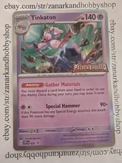 Pokemon Tinkaton SVP 020 Black Star Promo LP - Image 1