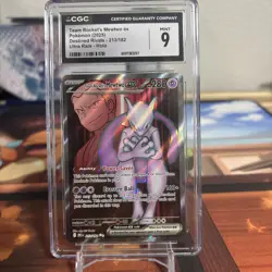 Pokemon 2025 Team Rocket's Mewtwo ex Destined Rivals 213/182 CGC 9 - Image 1