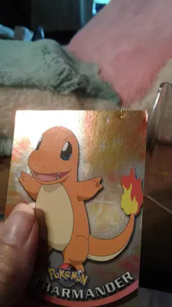 Pokemon 1999 Charmander #04 Topps Holo Card 1st Printing Blue Logo - Image 3