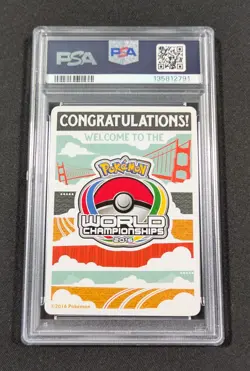 Pokemon 2016 World Championships Insert Card San Francisco PSA 10 GEM MINT - Image 2