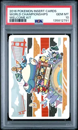 Pokemon 2016 World Championships Insert Card San Francisco PSA 10 GEM MINT - Image 3