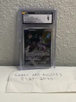 Mewtwo Pokemon 151 Ultra Premium Collection Black Star Promo English 052 CGC 9 - Image 3