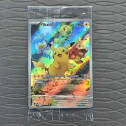 Pokemon Pikachu Sealed Promo SVP EN 027 Black Star Paldea Evolved ETB Promo - Image 1