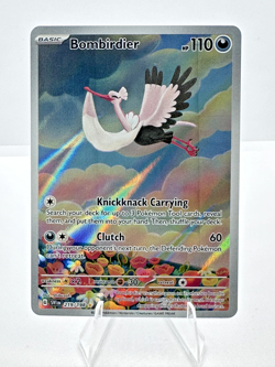 Bombirdier (Illustration Rare) Scarlet & Violet 219/198 IR Pokemon Card NM - Image 1