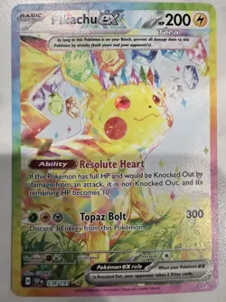 Pokemon TCG Pikachu EX 238/191 Sir Surging Sparks Near Mint English Edition - Image 3