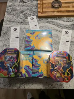 Pokemon Ascended Heroes Elite Trainer Box X3 + 2 Mega Charizard ex tins - Image 1