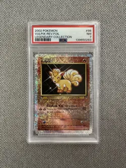 Pokemon Legendary Reverse Holo Vulpix 98 PSA 7 Near Mint - Image 1