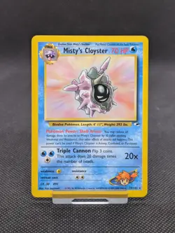 Pokemon TCG Misty's Cloyster Gym Heroes 29/132 Rare WOTC LP-NM - Image 1