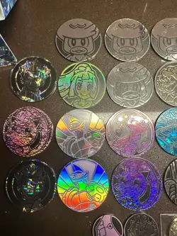 Lot of 33 Official Pokemon TCG Coins (Mix Of Regular and Jumbo)! - Image 2