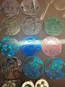 Lot of 33 Official Pokemon TCG Coins (Mix Of Regular and Jumbo)! - Image 3