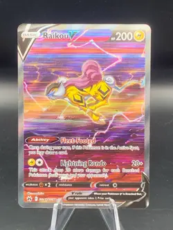 Pokemon 2023 Crown Zenith Raikou V Galarian Gallery #GG41/GG70 - NM [BLISS] - Image 1