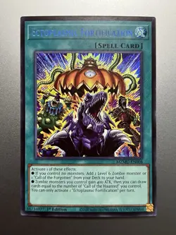 Yugioh - Ectoplasmic Fortification Secret Rare MZMU-EN008, Near Mint, 1st Ed - Image 1