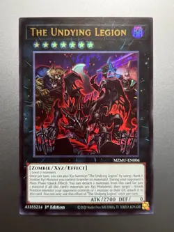 Yugioh - The Undying Legion Ultra Rare MZMU-EN006, Near Mint, 1st Edition - Image 1