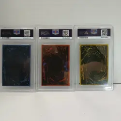 Yu-Gi-Oh! PSA 8 Egyptian God Card Set (Obelisk, Slifer, Ra) - Image 5
