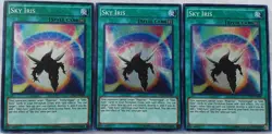 Yugioh 3x Sky Iris OP03-EN009 Super Rare Near Mint Playset - Image 1