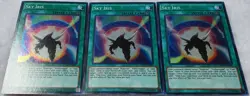 Yugioh 3x Sky Iris OP03-EN009 Super Rare Near Mint Playset - Image 4