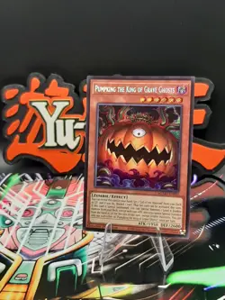 Yu-Gi-Oh! Pumpking The King of Grave Ghosts MZMU-EN001 Secret Rare 1st Ed NM - Image 1