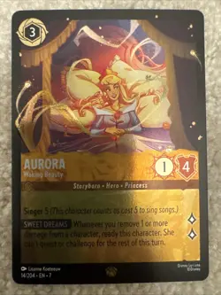 Aurora - Waking Beauty 14/204 - Cold Foil Disney Lorcana - Archazia’s Island NM - Image 1