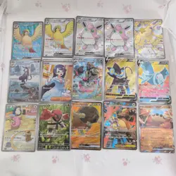 15pcs Pokemon Cards Lot Japan SR SAR AR Pidgeot ex Fennel Wigglytuff ex - Image 1