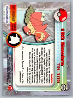 Slowbro #80 Topps Pokemon Card - Foil - Blue Logo - NM - Image 2