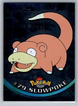 Slowpoke #79 Topps Pokemon Card - Foil - Blue Logo - LP - Image 1
