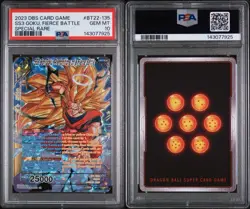 SS3 Son Goku Premonitions of a Fierce Battle Foil Dragon Ball Super Card PSA 10 - Image 3