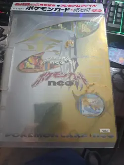 Pokemon Card Folder Neo Genesis 2 Japanese Sealed Vintage Johto Starter Holo - Image 1