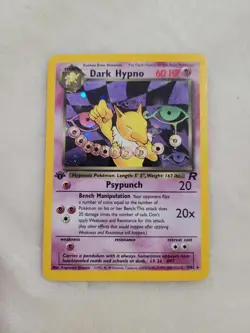 Pokemon Dark Hypno Team Rocket 9/82 Holo Rare 1st Edition 2000 English Card - Image 1