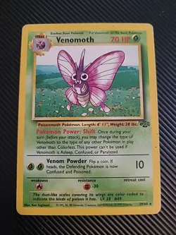 Venomoth - 29/64 - Pokemon Jungle Unlimited Rare Card WOTC MP - Image 1