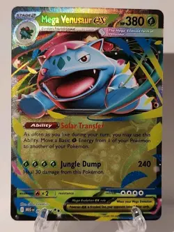 Pokemon TCG Mega Venusaur EX Holo Double Rare Card 003/132 - Image 1