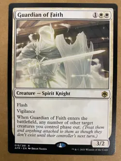 MTG 1x Guardian of Faith # 18 Adventures in the Forgotten Realms Magic the x1 NM - Image 1