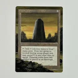 MTG Basalt Monolith altered art hand painted Alter Magic the Gathering Mana Ramp - Image 1