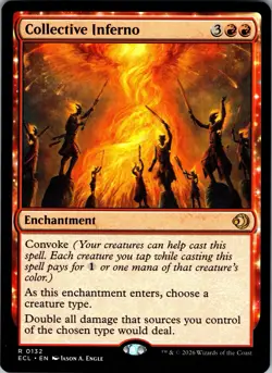 Lorwyn Eclipsed Collective Inferno 0132, NM, Non-Foil, Pack Fresh, Ships Quickly - Image 1