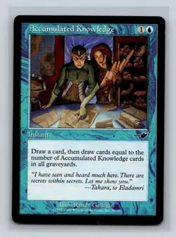 Magic The Gathering Nemesis #26 Accumulated Knowledge - Image 1