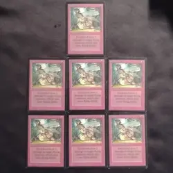 Magic The Gathering Beta Earthbind x7 Enchantment English Red Quinton Hoover - Image 1