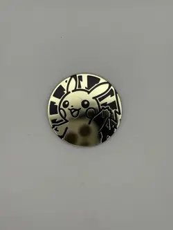 Pokemon Pikachu Coin Collectible TCG Trading Card Game Flip Gold Reflective [X1] - Image 1