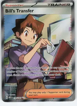 Bill's Transfer 194/165 Ultra Rare Holo SV: Scarlet & Violet 151 NM Pokemon - Image 1