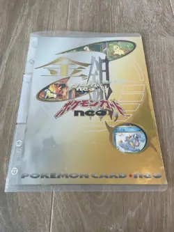 1999 Pokemon Japanese Neo Genesis Series 1 Promo 9-card Set Binder - Image 1