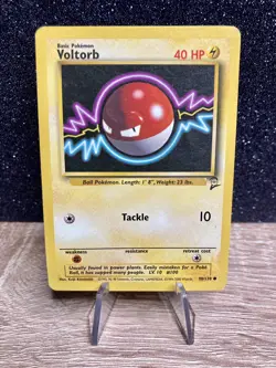 Voltorb (98/130) ~ LP+ [Base Set 2] Vintage 2000 -WotC- Pokemon TCG Card - Image 1
