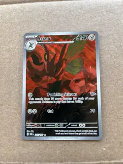 Pokemon Scizor 205/197 SV03: Obsidian Flames Illustration Rare Holo English 2023 - Image 1
