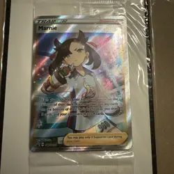 Pokemon Marnie TCG SWSH121 Black Star Promo Full Art Sealed, English - Image 1