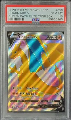 ✨ PSA 10 Pokemon Charizard V SWSH050 SEQUENTIALLY CERTIFIED PAIR AVAILABLE! - Image 3