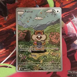 🔥Patrat 152/086 Sv: White Flare Holo Illustration Rare Full Art Pokemon NM🔥 - Image 1