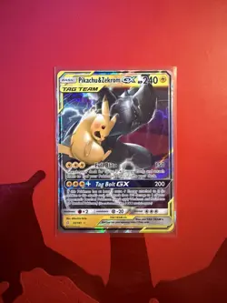 Pokemon TCG Pikachu and Zekrom GX Tag Team 33/181 Near Mint - Image 1
