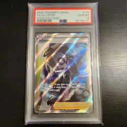Pokemon Card Allister 179/185 Vivid Voltage PSA 10 GEM MINT Trainer Full Art - Image 1