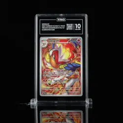 2024 POKEMON TWM EN-TWILIGHT MASQUERADE ILLUSTRATION RARE #173 INFERNAPE TAG 10 - Image 1