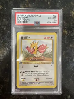 1999 Pokemon Jungle Spearow 1st Edition #62 PSA 10 - Image 1