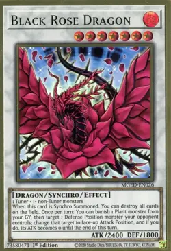 Black Rose Dragon - MGED-EN026 - Premium Gold Rare - Yugioh - Image 1