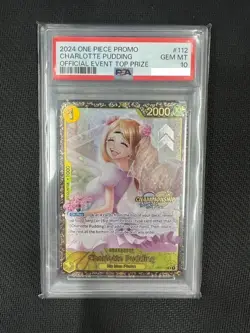 PSA 10 Charlotte Pudding OP03-112 Championship 2024 ONE PIECE Card English - Image 1